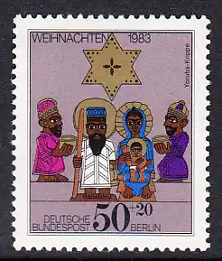 BERLIN 1983 Michel-Nummer 707 postfrisch EINZELMARKE - Weihnachten
