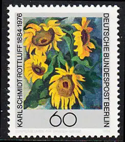 BERLIN 1984 Michel-Nummer 728 postfrisch EINZELMARKE - Karl Schmidt-Rottluff, Maler und Grafiker