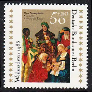 BERLIN 1985 Michel-Nummer 749 postfrisch EINZELMARKE - Weihnachten