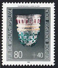 BERLIN 1986 Michel-Nummer 768 postfrisch EINZELMARKE - Kostbare Gläser: Diatretbecher