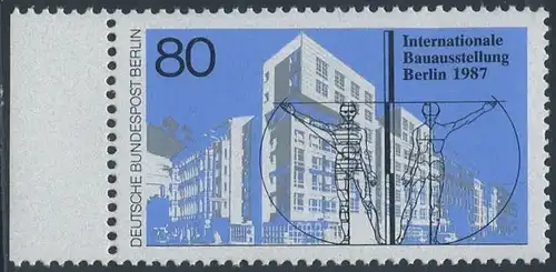 BERLIN 1987 Michel-Nummer 785 postfrisch EINZELMARKE RAND links - Internationale Bauausstellung (IBA), Berlin