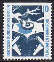 BERLIN 1988 Michel-Nummer 798C postfrisch EINZELMARKE - Sehenswürdigkeiten: Flughafen Frankfurt/Main