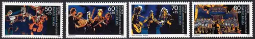 BERLIN 1988 Michel-Nummer 807-810 postfrisch SATZ(4) EINZELMARKEN - Wettbewerb Jugend musiziert