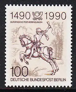 BERLIN 1990 Michel-Nummer 860 postfrisch EINZELMARKE - Internationale Postverbindungen in Europa