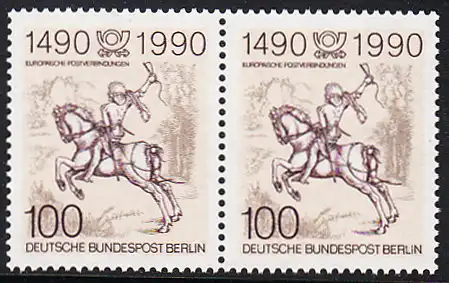 BERLIN 1990 Michel-Nummer 860 postfrisch horiz.PAAR - Internationale Postverbindungen in Europa
