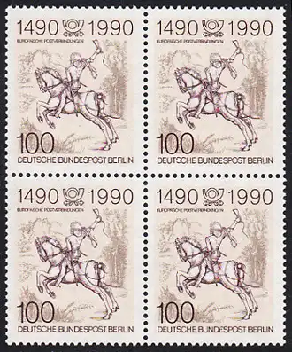 BERLIN 1990 Michel-Nummer 860 postfrisch BLOCK - Internationale Postverbindungen in Europa