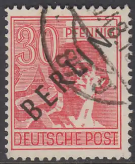 BERLIN 1948 Michel-Nummer 011 gestempelt EINZELMARKE (c)