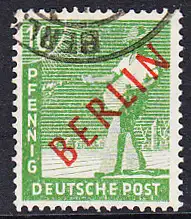 BERLIN 1949 Michel-Nummer 024 gestempelt EINZELMARKE (b)