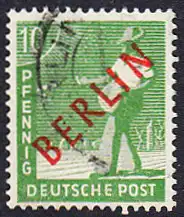 BERLIN 1949 Michel-Nummer 024 gestempelt EINZELMARKE (d)