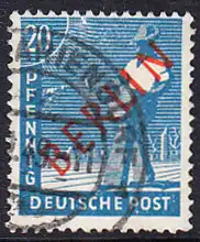 BERLIN 1949 Michel-Nummer 026 gestempelt EINZELMARKE (n)