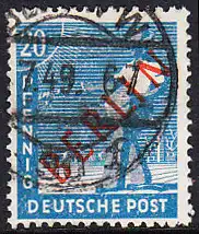 BERLIN 1949 Michel-Nummer 026 gestempelt EINZELMARKE (l)