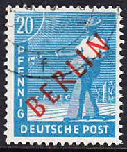 BERLIN 1949 Michel-Nummer 026 gestempelt EINZELMARKE (o)