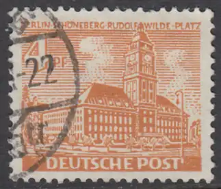 BERLIN 1949 Michel-Nummer 043 gestempelt EINZELMARKE (d)