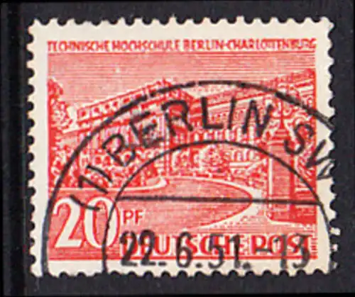BERLIN 1949 Michel-Nummer 049 gestempelt EINZELMARKE (d)