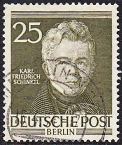 BERLIN 1952 Michel-Nummer 098 gestempelt EINZELMARKE (f)