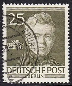 BERLIN 1952 Michel-Nummer 098 gestempelt EINZELMARKE (d)