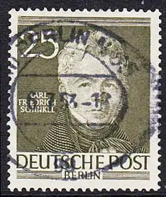 BERLIN 1952 Michel-Nummer 098 gestempelt EINZELMARKE (c)