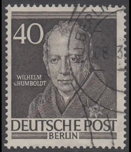 BERLIN 1952 Michel-Nummer 100 gestempelt EINZELMARKE (f)