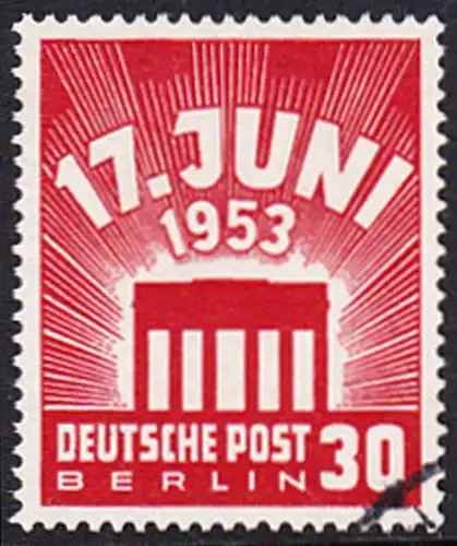 BERLIN 1953 Michel-Nummer 111 gestempelt EINZELMARKE (b)