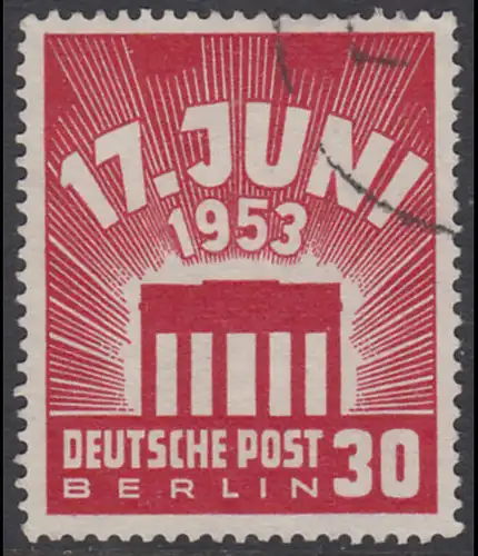 BERLIN 1953 Michel-Nummer 111 gestempelt EINZELMARKE (c)