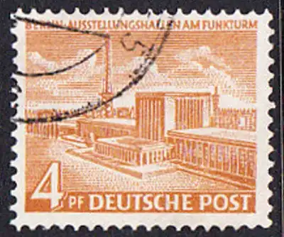 BERLIN 1953 Michel-Nummer 112 gestempelt EINZELMARKE (d)