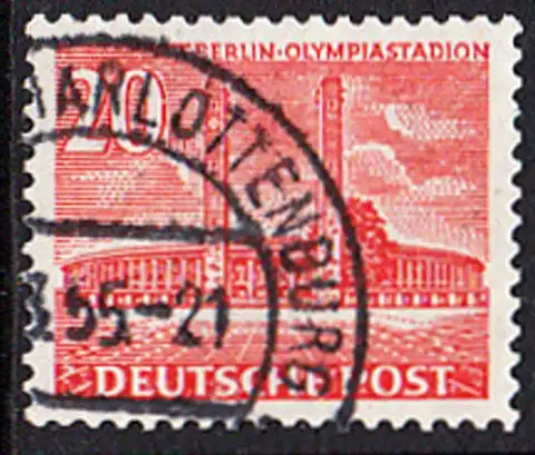 BERLIN 1953 Michel-Nummer 113 gestempelt EINZELMARKE (c)