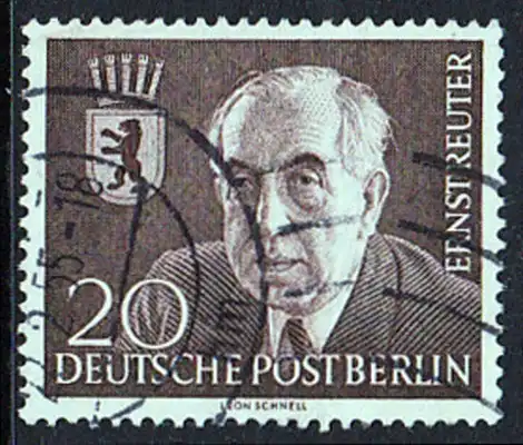 BERLIN 1954 Michel-Nummer 115 gestempelt EINZELMARKE (a)