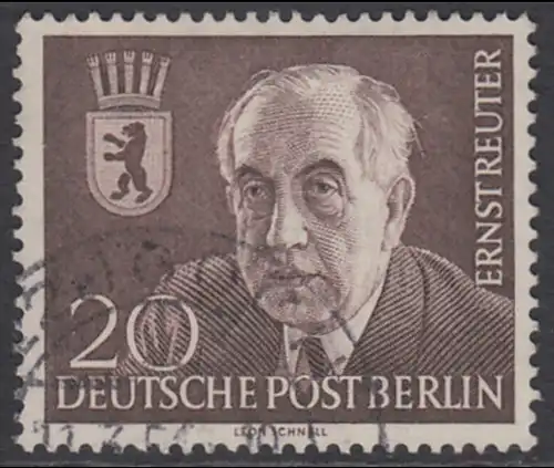BERLIN 1954 Michel-Nummer 115 gestempelt EINZELMARKE (g)