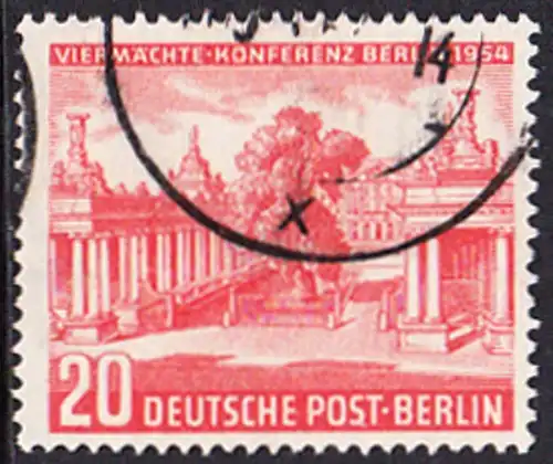 BERLIN 1954 Michel-Nummer 116 gestempelt EINZELMARKE (c)