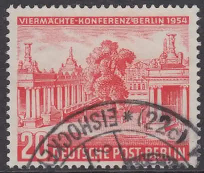 BERLIN 1954 Michel-Nummer 116 gestempelt EINZELMARKE (d)