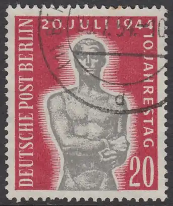 BERLIN 1954 Michel-Nummer 119 gestempelt EINZELMARKE (zd)
