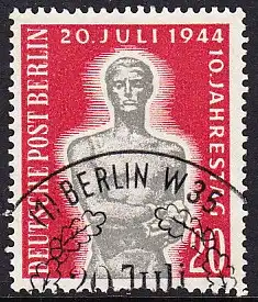 BERLIN 1954 Michel-Nummer 119 gestempelt EINZELMARKE (zc)