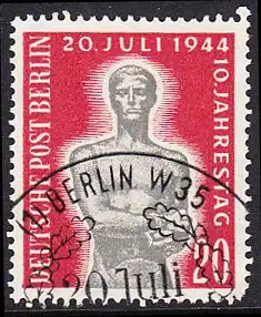 BERLIN 1954 Michel-Nummer 119 gestempelt EINZELMARKE (za)