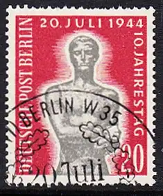 BERLIN 1954 Michel-Nummer 119 gestempelt EINZELMARKE (y)