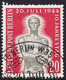BERLIN 1954 Michel-Nummer 119 gestempelt EINZELMARKE (w)