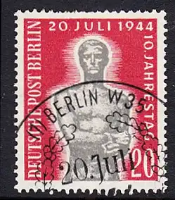 BERLIN 1954 Michel-Nummer 119 gestempelt EINZELMARKE (u)