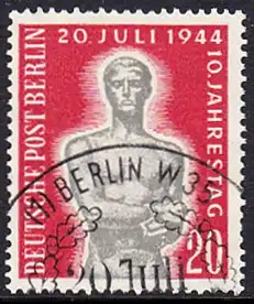 BERLIN 1954 Michel-Nummer 119 gestempelt EINZELMARKE (r)