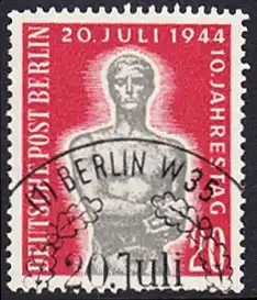 BERLIN 1954 Michel-Nummer 119 gestempelt EINZELMARKE (o)