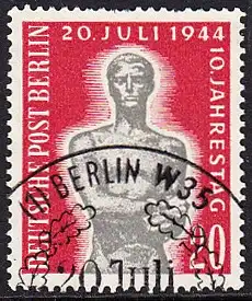 BERLIN 1954 Michel-Nummer 119 gestempelt EINZELMARKE (m)