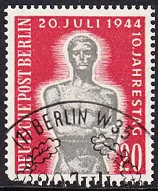 BERLIN 1954 Michel-Nummer 119 gestempelt EINZELMARKE (l)