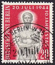 BERLIN 1954 Michel-Nummer 119 gestempelt EINZELMARKE (h)