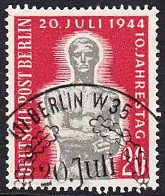 BERLIN 1954 Michel-Nummer 119 gestempelt EINZELMARKE (k)
