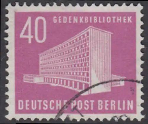 BERLIN 1954 Michel-Nummer 122 gestempelt EINZELMARKE (c)