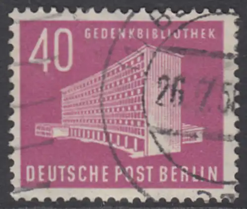 BERLIN 1954 Michel-Nummer 122 gestempelt EINZELMARKE (d)