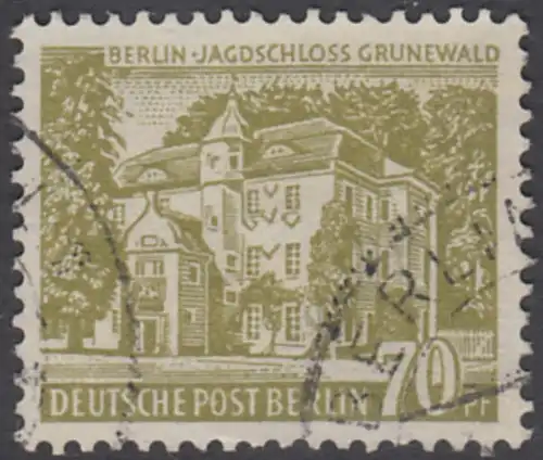 BERLIN 1954 Michel-Nummer 123 gestempelt EINZELMARKE (d)