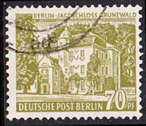 BERLIN 1954 Michel-Nummer 123 gestempelt EINZELMARKE (a)