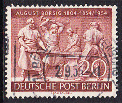 BERLIN 1954 Michel-Nummer 125 gestempelt EINZELMARKE (k)