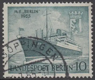 BERLIN 1955 Michel-Nummer 126 gestempelt EINZELMARKE (f)