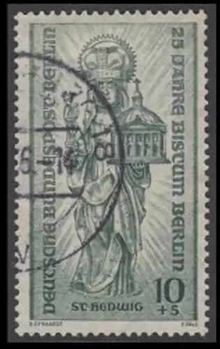 BERLIN 1955 Michel-Nummer 133 gestempelt EINZELMARKE (a)