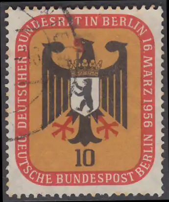 BERLIN 1956 Michel-Nummer 136 gestempelt EINZELMARKE (f)